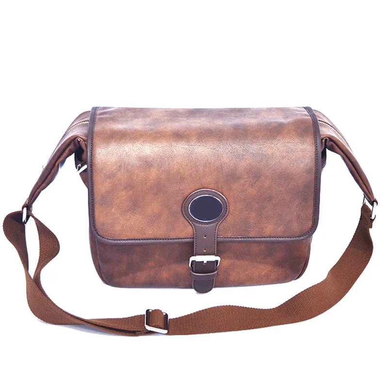 New trend custom high end shoulder camera bag leather crossbody camera bag one shoulder camera bag