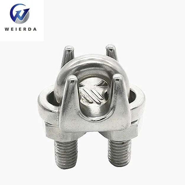 Rigging Hardware Single Bolt Wire Rope Clips Stainless Steel Cable Clamp Diameter Wire Rope