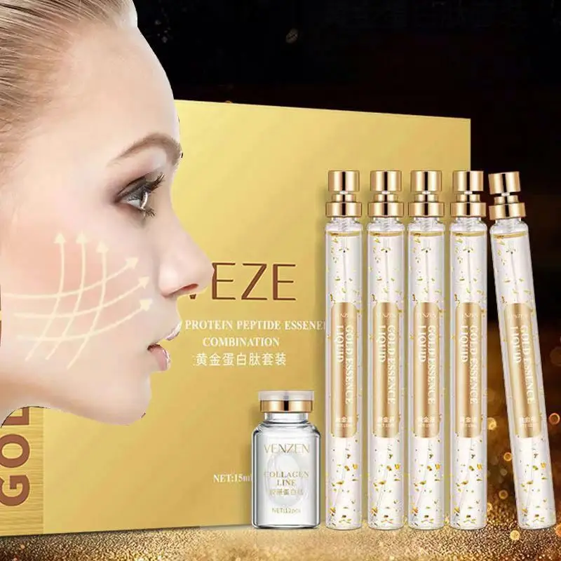 VEZE Bioaqua nourish is no greasy gold silk protein whitening skin care set oem VEZE Bioaqua nourish is no greasy gold silk
