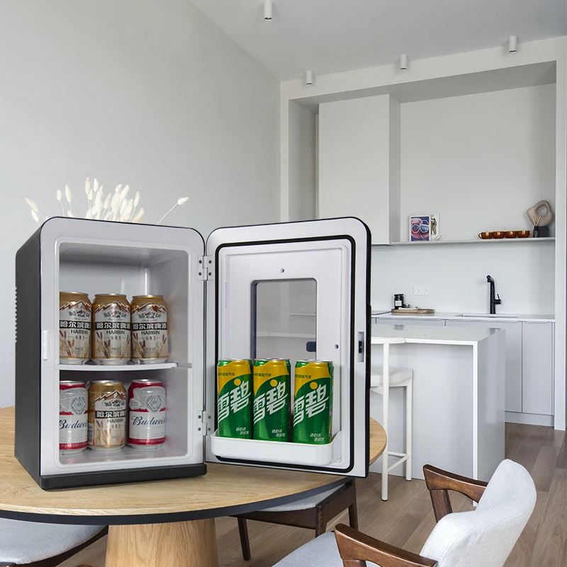 Mini Fridge, 15L 12V Car Refrigerator Portable Refrigerator Compact Refrigerator Portable Fridge Cooler/Warmer