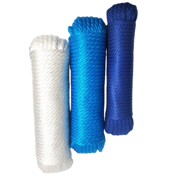 Company Manufacturing Garden Tools Rope 8mm Custom Polyethylene Cord Braided PP Solid Rope