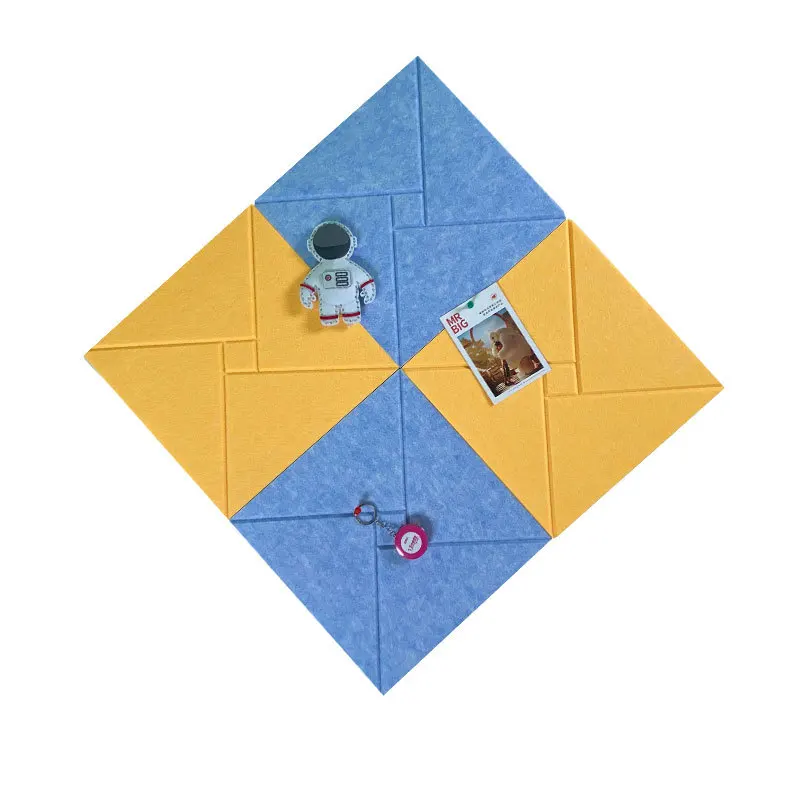 100% Eco-friendly PET Felt Acoustic Panel Modern Industrial Absorbing Plate with Veneer Finish for Living Room & Hotel