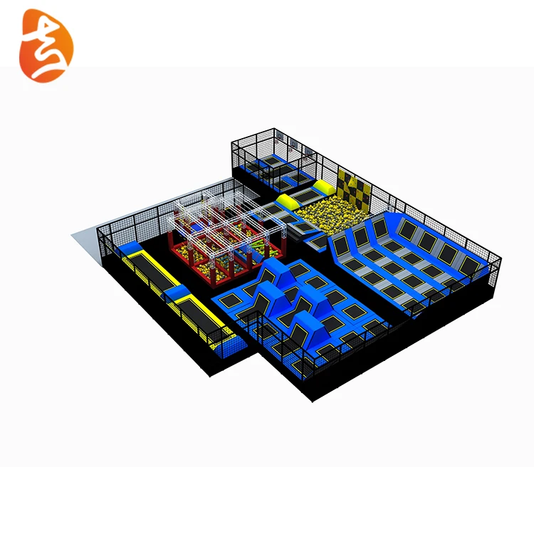 New design durable square small commercial kids indoor trampoline park for sport