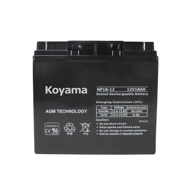 NP18-12 Maintenance Free 12V VRLA AGM Lead Acid Battery 10AH 18AH for UPS and Toys Lithium Ion Storage