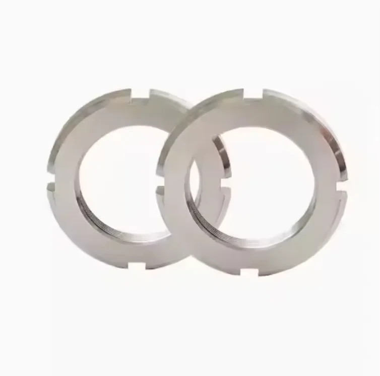 DIN 1804  Groove Lock Zinc Plated Slotted Round Spanner Passivated Metric Certification Lock Nuts