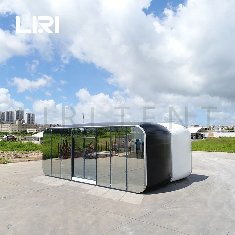 Outdoor Customized Inflatable Modular Capsule House Glamping Tent With Bathroom