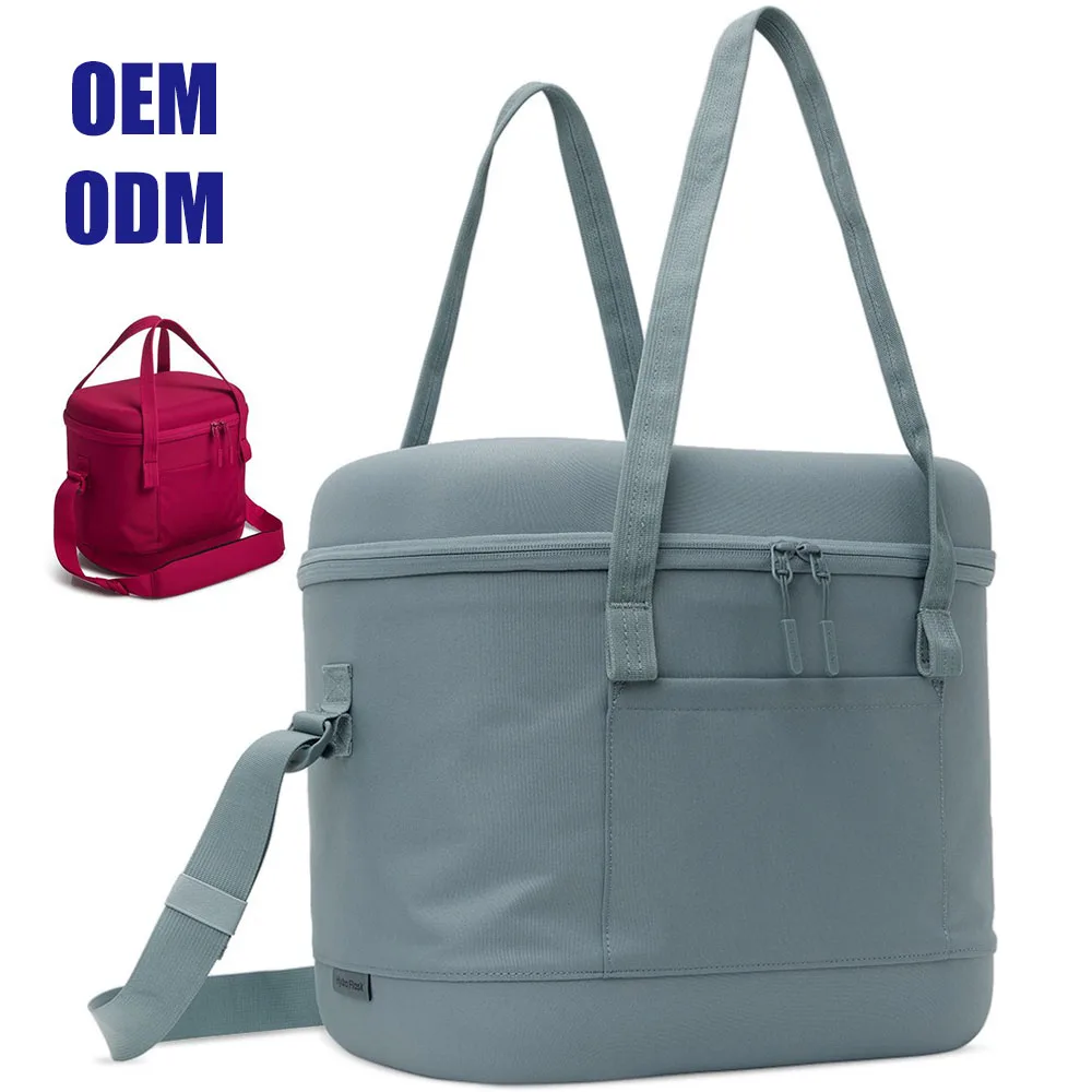 cold retention insulated soft foldable eva shoulder Collapsible outdoor tote beach summer Cooler bag