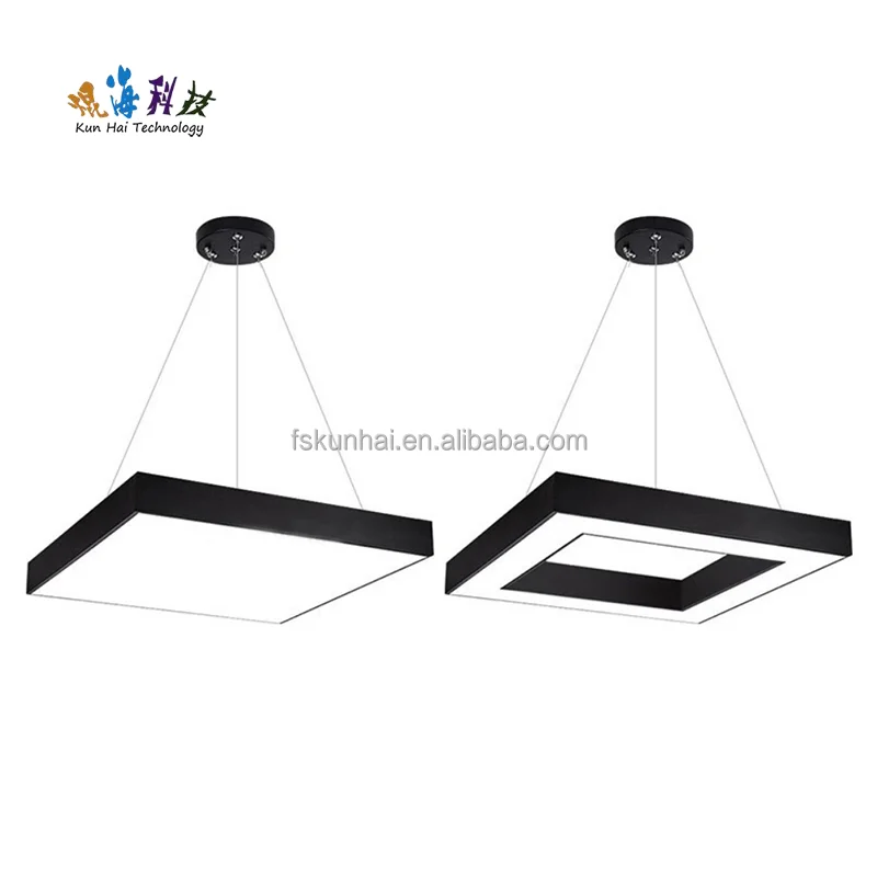 Led Office Lamp Surface Installation and Suspension Line Installation of square Ceiling Lamp KH-WJA011