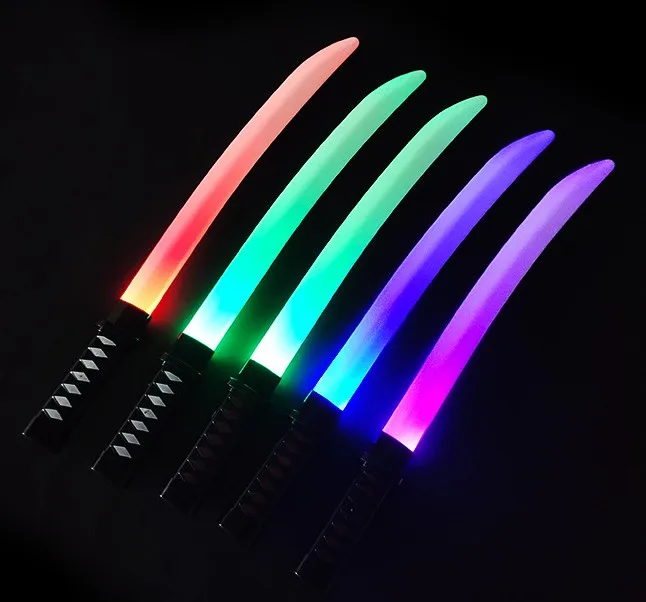 Light Stick Children Toys Wholesale Luminous Sound New Katana Lightsaber Could Butt Swords Toy