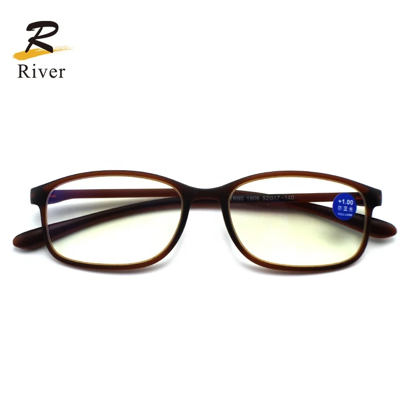 Hot sale Vintage Blue Light Blocking TR90 Frames Reading Glasses for the elderly
