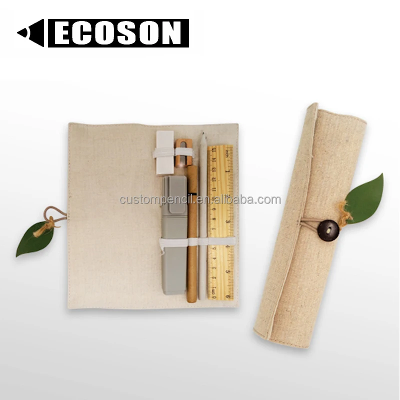 High Quality Custom Embossed Pencil Bags Top Selling Stationery Eco Friendly Products Box Gift Set