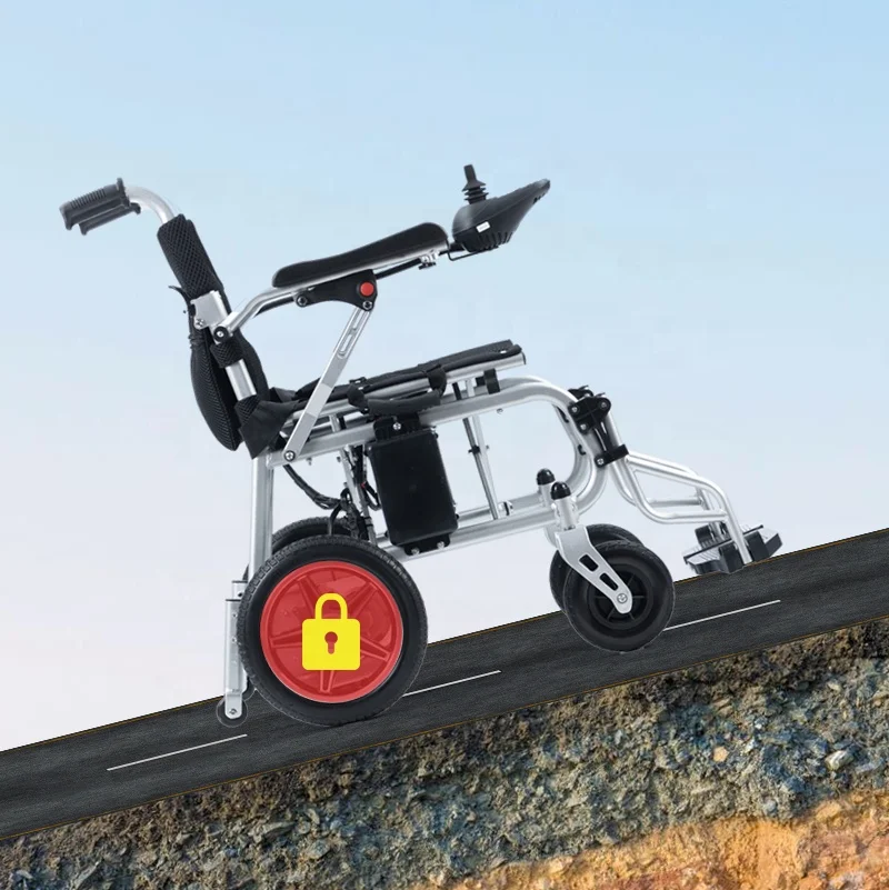 Cheap Foldable Strong Steel Frame Handicapped Wheelchair Household The Elderly Disabled Care Easy Control Electric Wheelchair