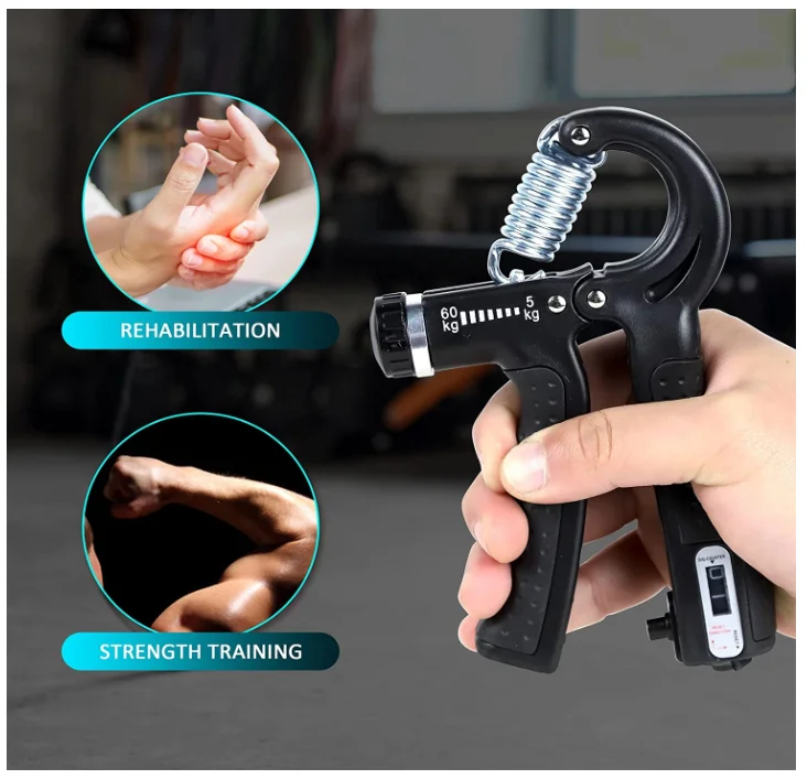 Wholesale 5 Pack Set Exercise Adjustable Fitness Exerciser Strength Trainer Resistance Strengthener Hand Grip Set