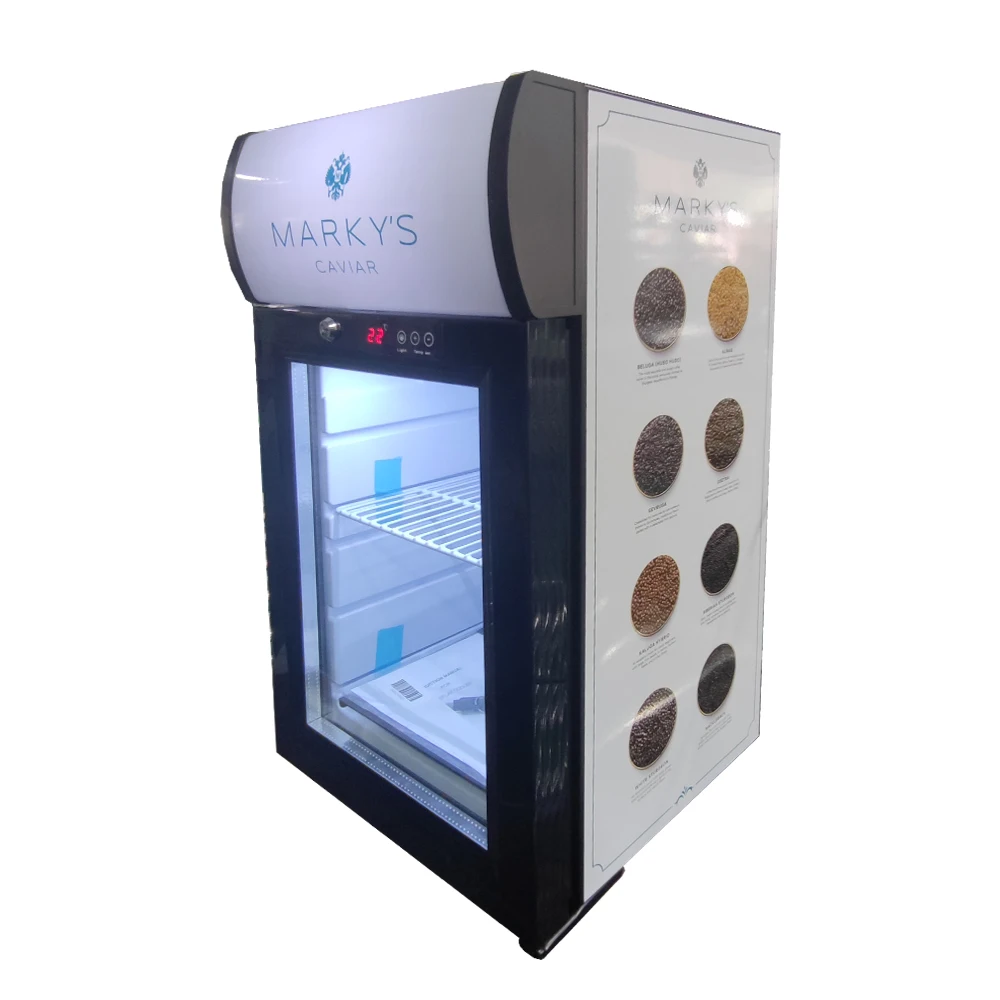 Small Caviar Display Refrigerator Commercial Mini Fridges with temperature display