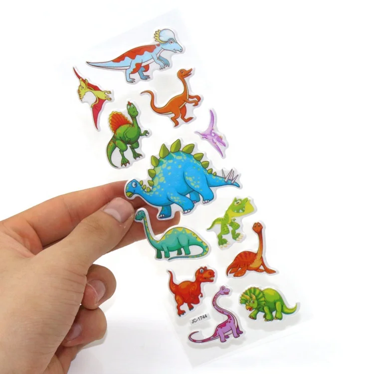 Kids Gift Party Favors 3D Puffy Bubble Dinosaur Sticker