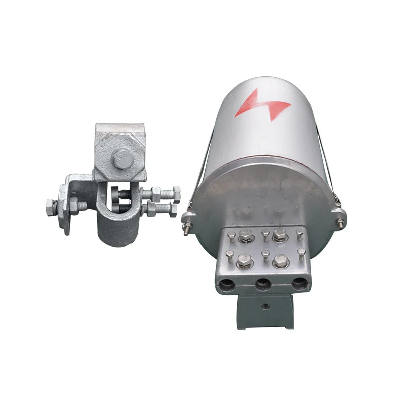 Fiber optic joint box 24/48/96/144 core dome type metal splice closure ADSS/OPGW optical cable power fittings