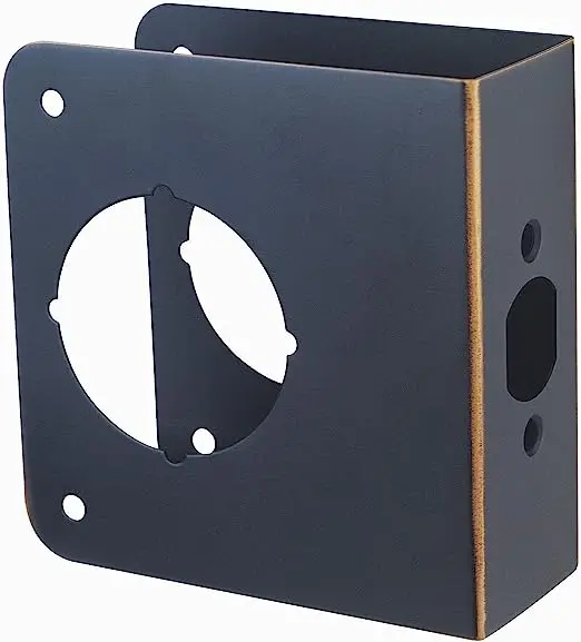 Defender security door lock repair wood door edge reinforcement plate door lock