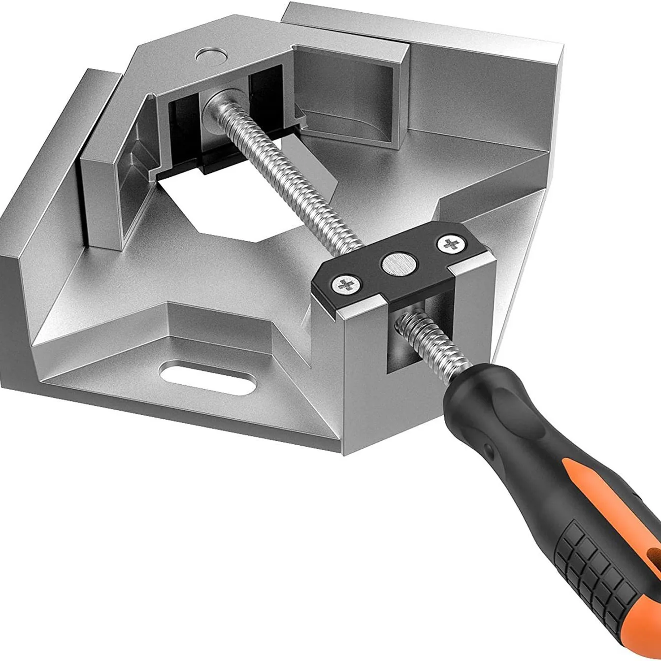 Angle Clamp - 90 Degree Right Angle Clamp - Single Handle Corner Clamp with Adjustable Swing Jaw Aluminum Alloy for Woodworking