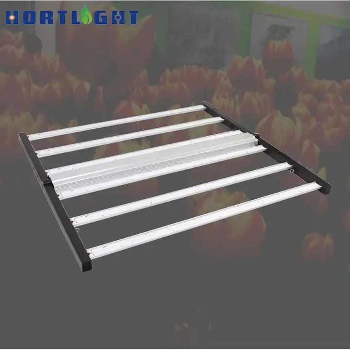 Hortlight  600W  6 bar Hot Selling Saving Space Full Spectrum driver built in  with dimming led grow light