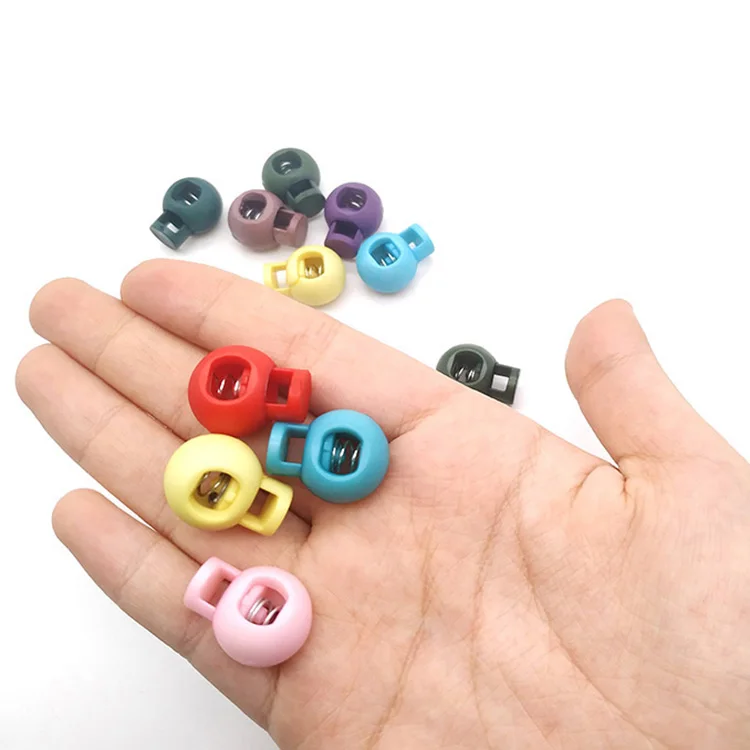 YYX single hole cord stops matte black cord end stop plastic stoppers