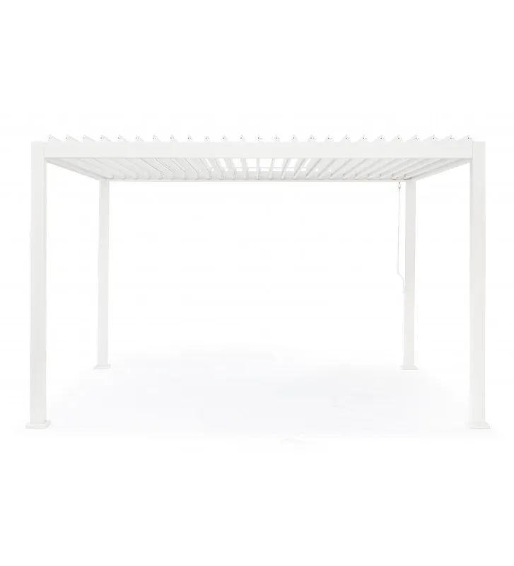Modern Pergolas and gazebos outdoor PVC Aluminum pergola waterproof motorized Aluminium gazebo electric roof pergola