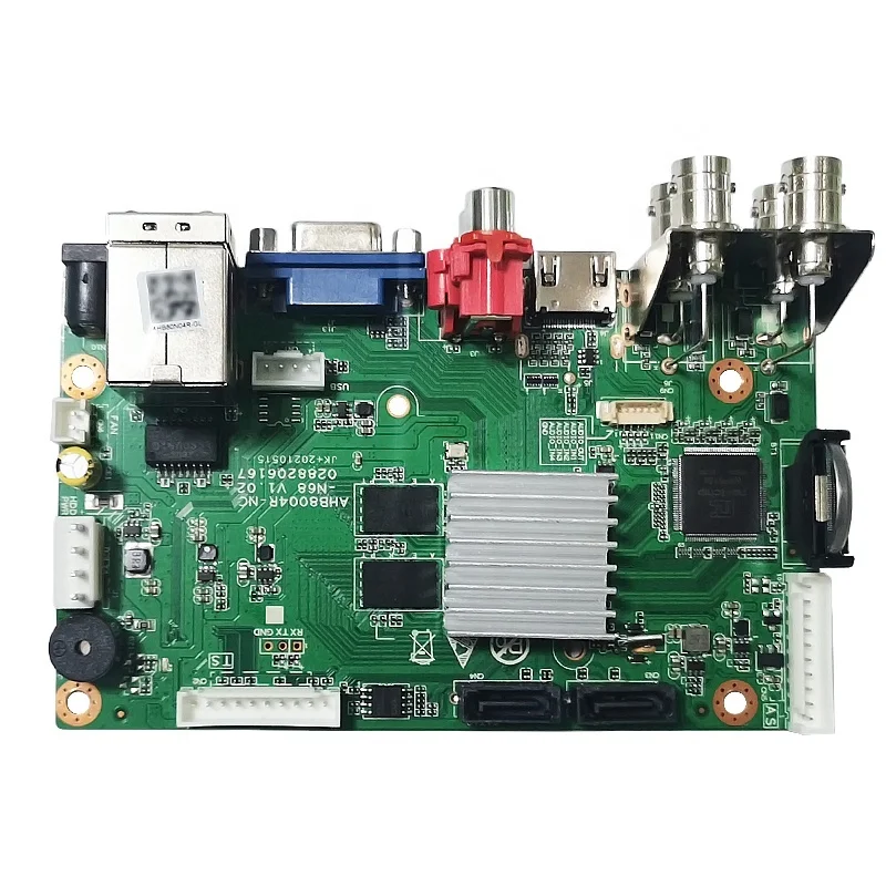 XMeye H.265+ Coaxial AHD  6in1 Hybrid Face Detection  AHB80N04R-GL 4K 8MP 4ch DVR Mainboard Motherboard