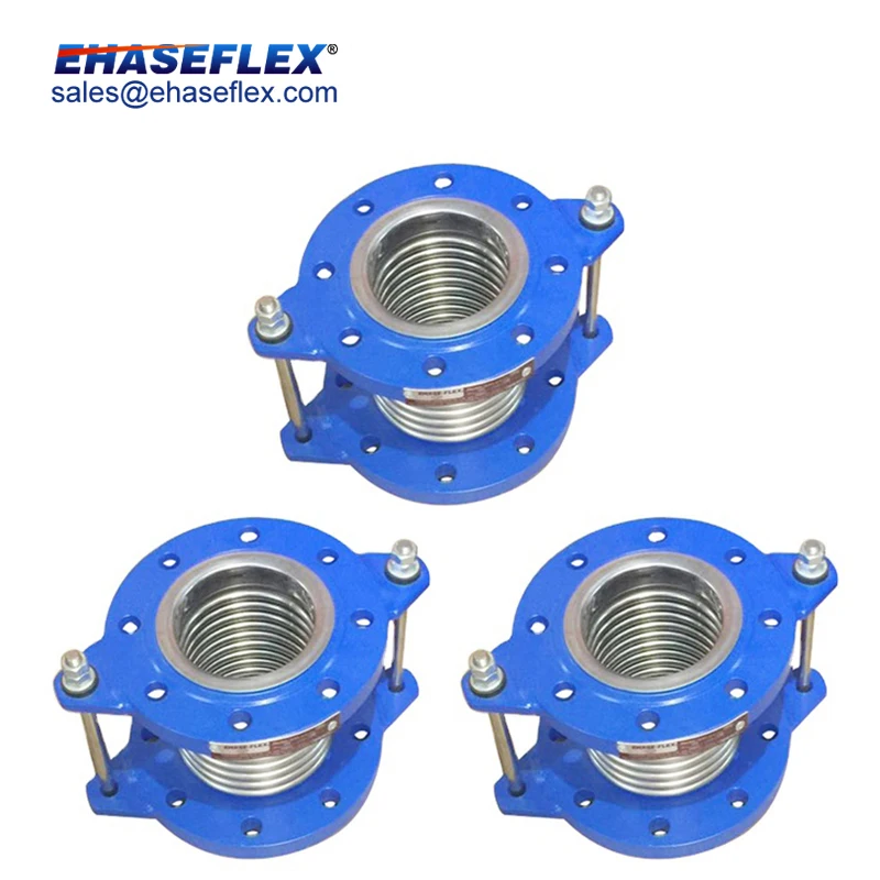 Non-Welded Flexible Joint Bellows Corrugated Metal Hose With Tie Rods And Flanges