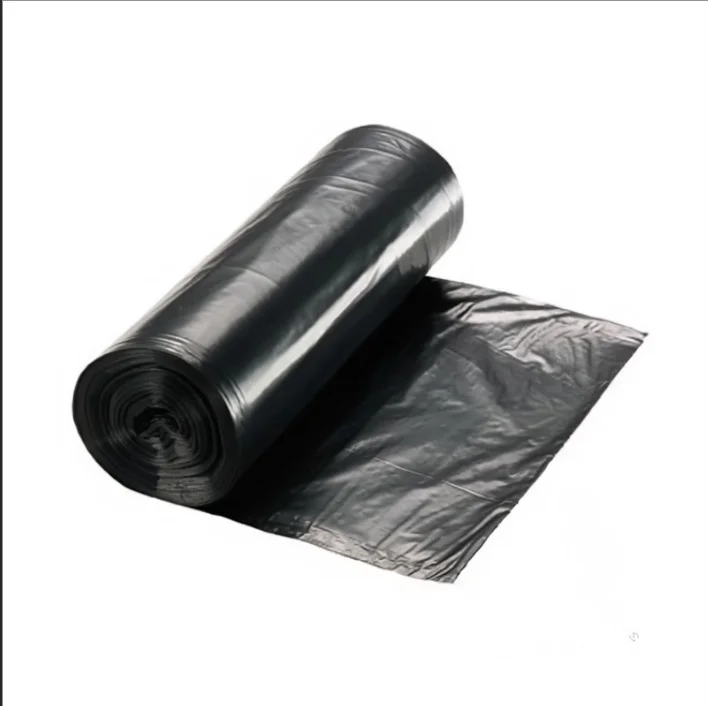 Plastic large 55gallon trash can liner refuse sacks colorful roll flat heavy duty custom comercial garbage bag plastic