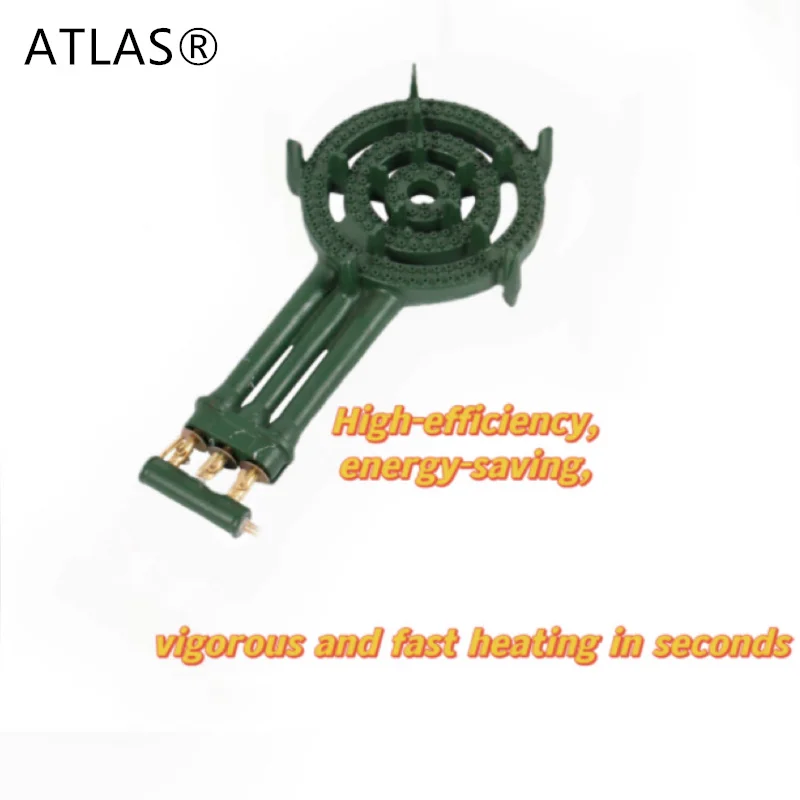 Portable Iron Infrared Gas Stove Burner for Kitchen Outdoor RV with Single and 3 Burners Cast Iron Surface