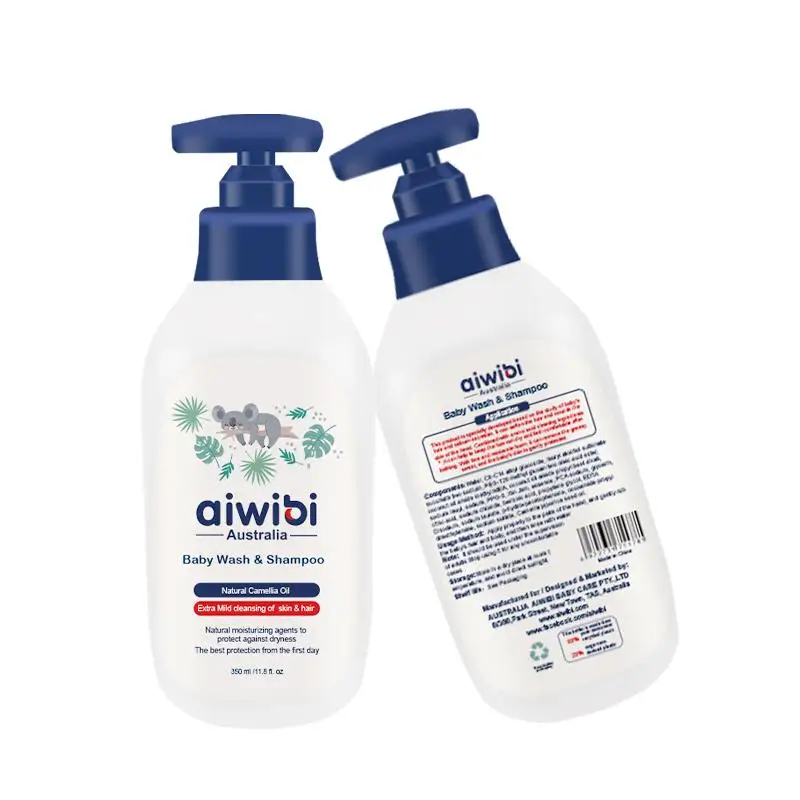 Aiwibi, двухв-1, натуральное масло семян камелии, Детская мойка и шампунь в наличии