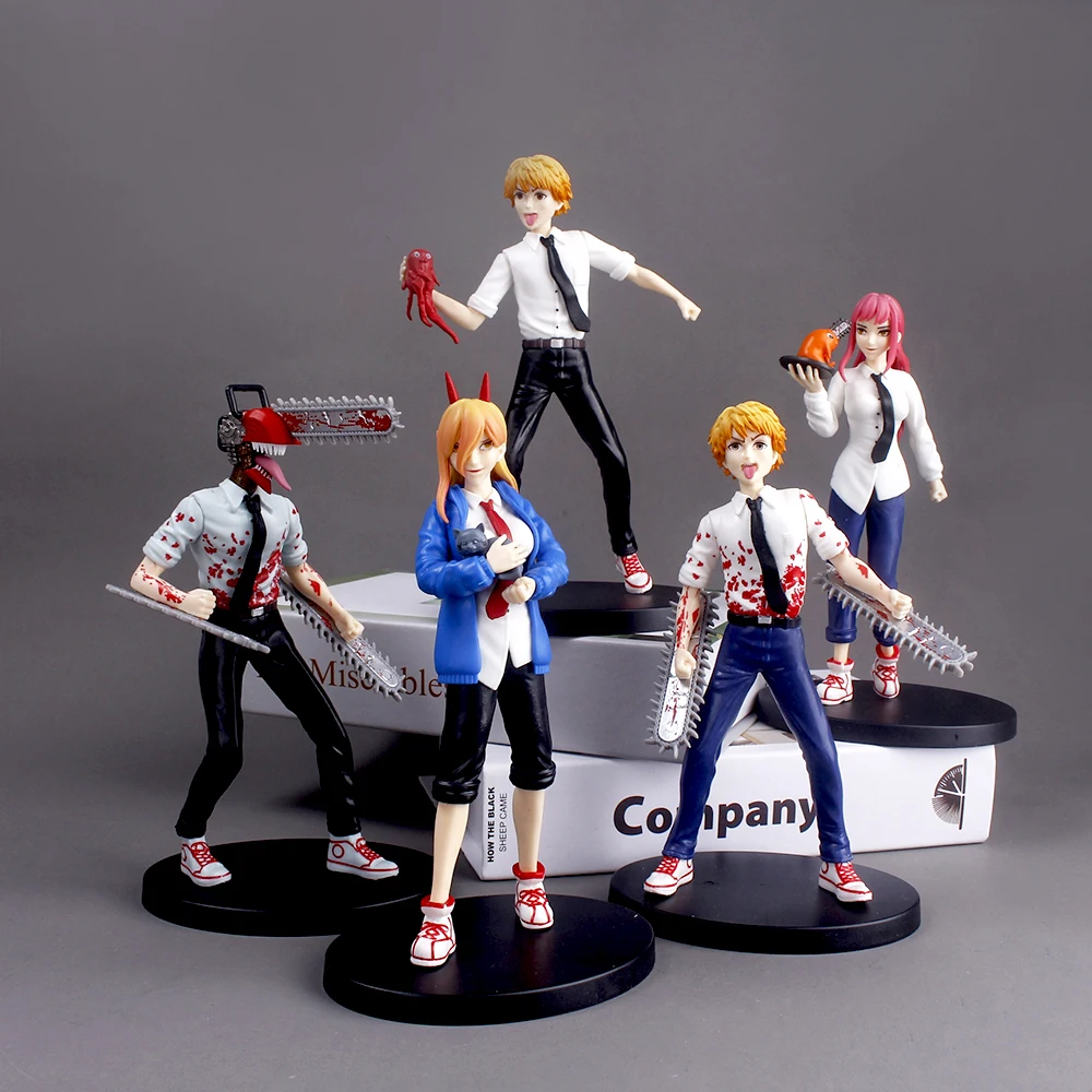 Five large chainsaw man secondary model ornaments anime hand-me-down demon hunter electric sub-saw Bochita Paiva