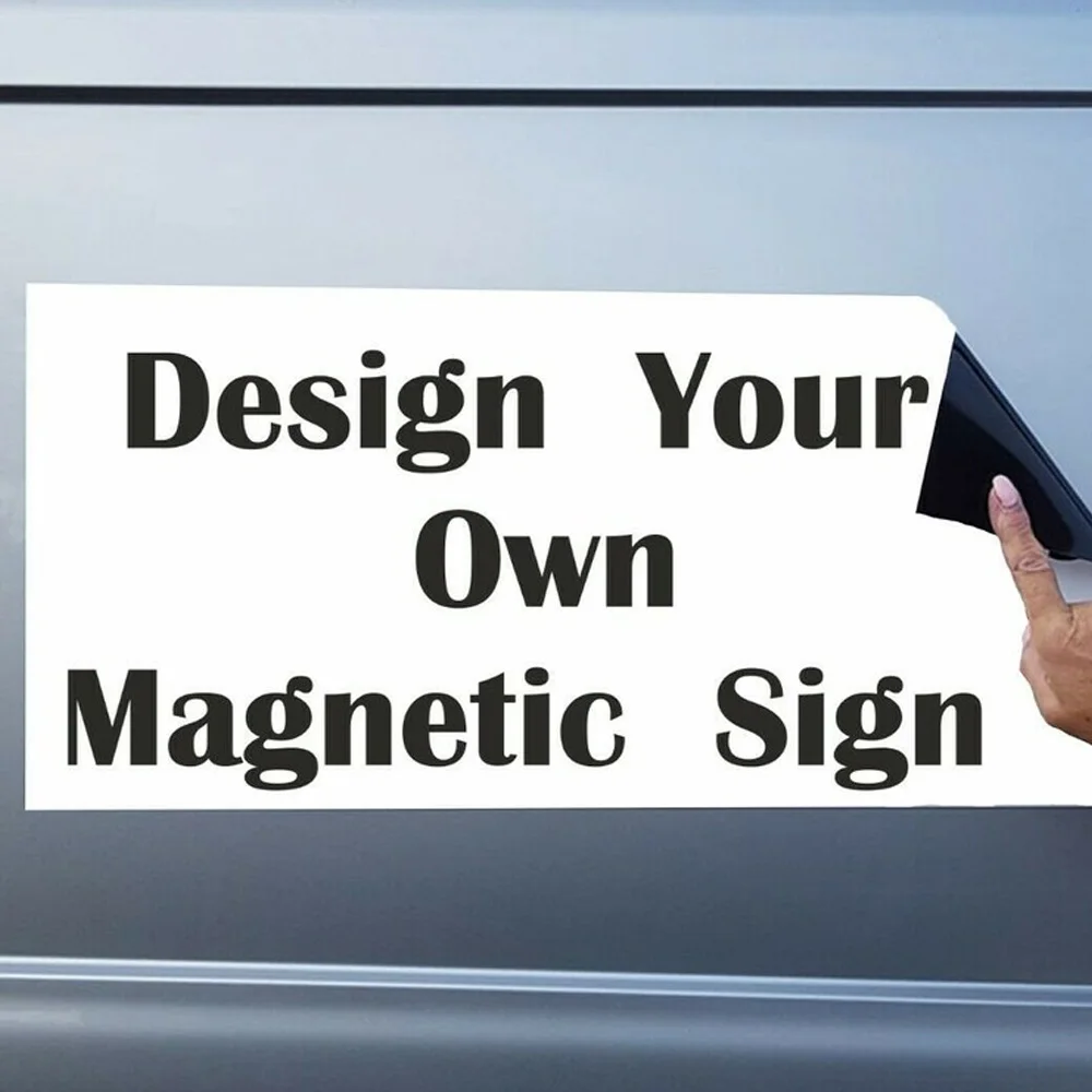 Custom Logo Super Strong Flexible Blank Car Magnet Sign Printing Advertising Car Magnetic Sticker