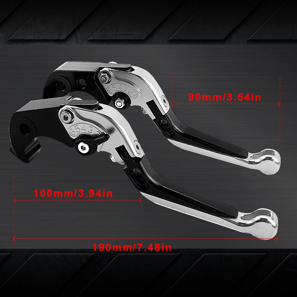 Motorcycle Accessories CNC Aluminum Foldable Extendable Motorcycle Brake Clutch Lever for Yamaha YZF R1 2004-2008 2004 2006 2007