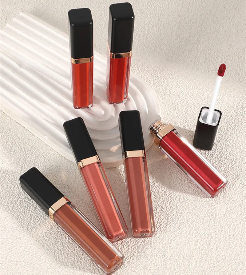 Hypoallergenic Vitamin E Vegan Lip Stick Long Lasting Waterproof Matte Liquid Lip Gloss Fawless Cheap Velvet Liquid Lipstick