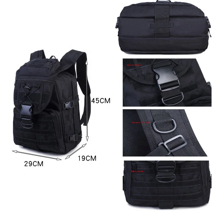 AYPPRO Multicam 3-Day Pack Unisex Outdoor Sports Rucksack MOLLE Fashionable Tactical Laptop Backpack Zipper Anti-Theft Hunting