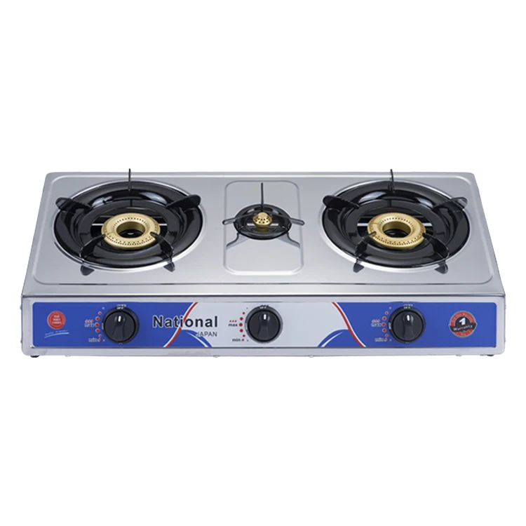 Wholesale cheap price 3 burner iron compact table top cooking portable mini gas stove
