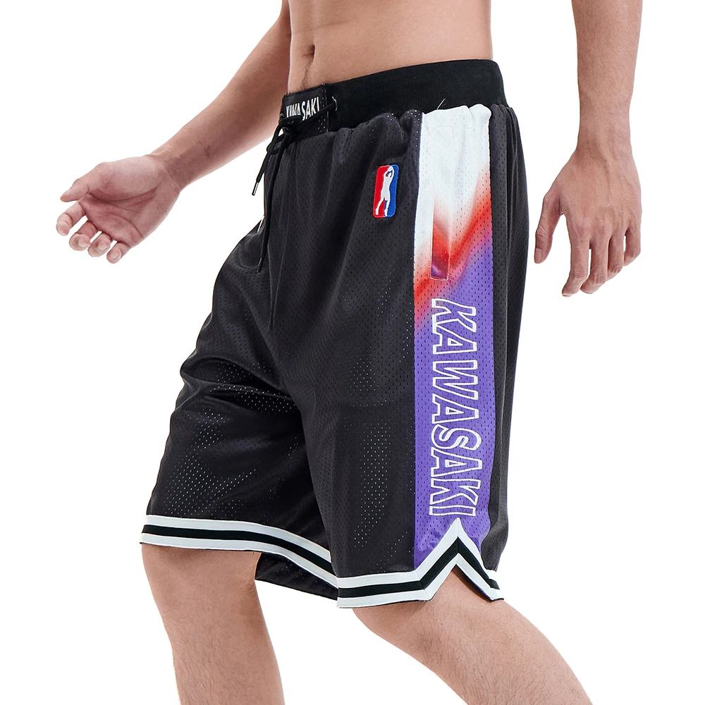 Summer Basketball Shorts Full Over Print Graphic Sublimation 100% Polyester Basketball Mesh Shorts With Zipper Pockets
