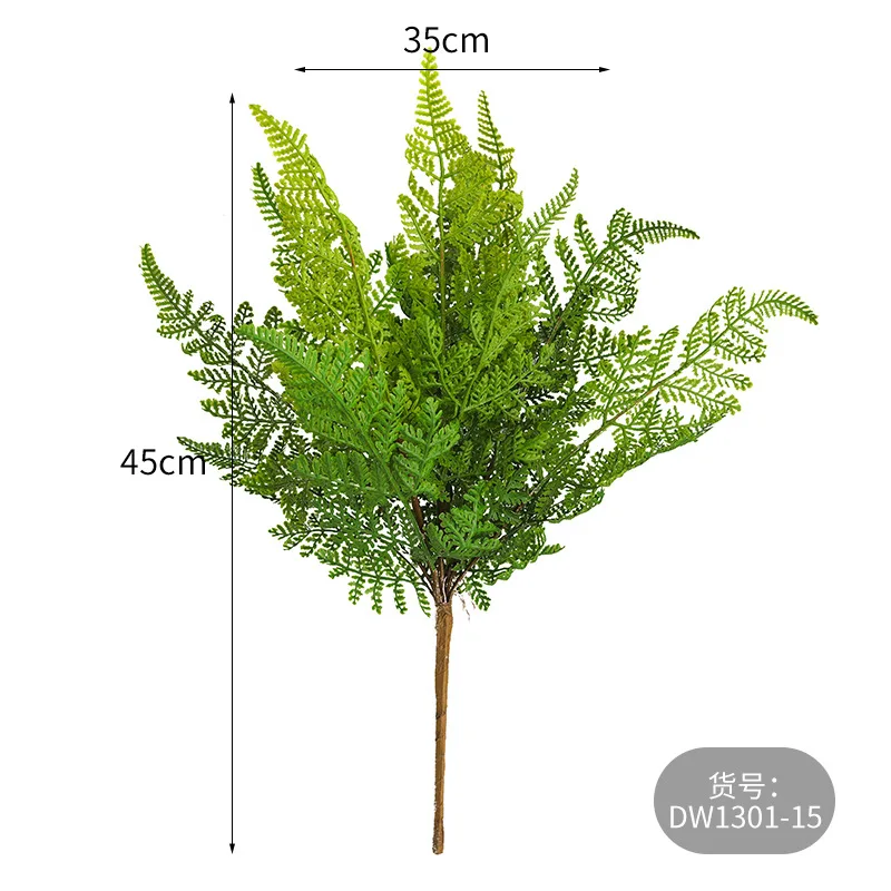 Artificial Boston Plastic Fern Plants Bushes Faux Plants Shrubs Fake Greenery UV Resistant leaves Persian Fern Tropical Decor