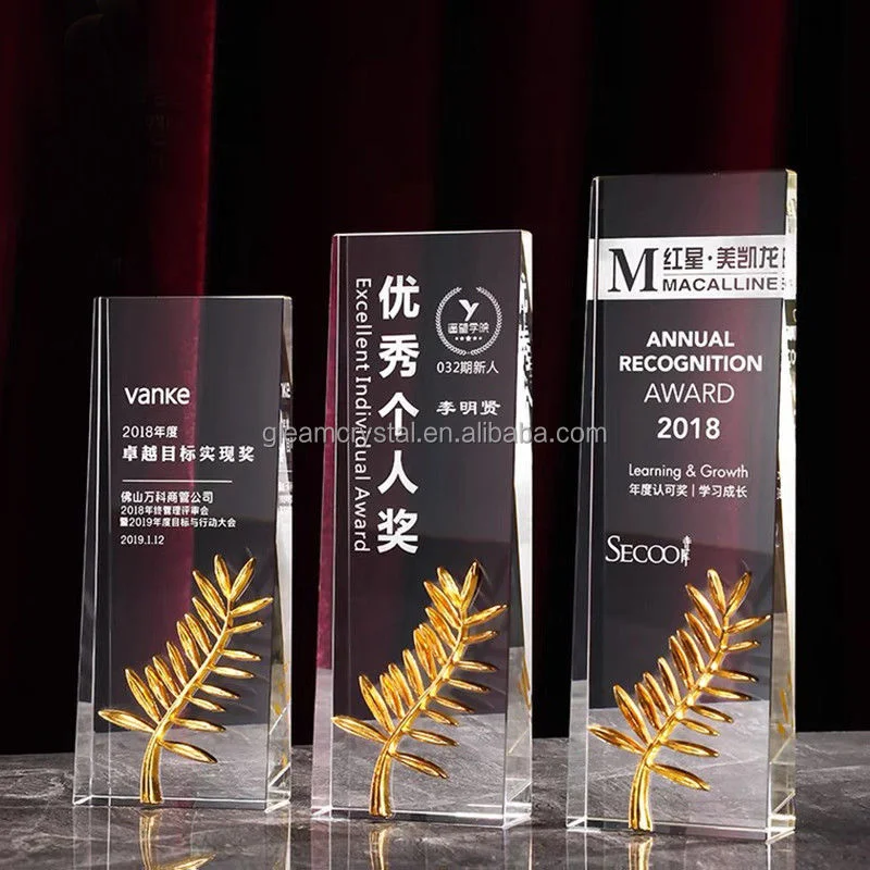 High Standard Business Gift Fine Workmanship Personalized Custom Trophy Custom Crystal