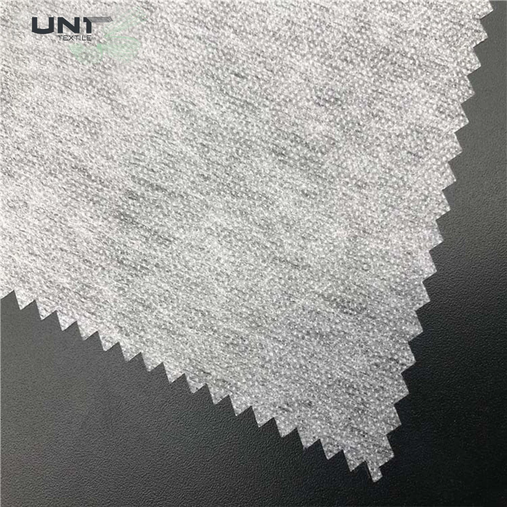 Nonwoven Interlining Fabric Fusible Interfacing Optical White Bump Interlining Adhesive 20% Polyester / 80% Nylon