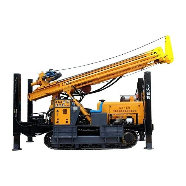 100m 200m 300m CDrilling water wells, walking, water well drilling rig with crawlers of drilling 300 meters