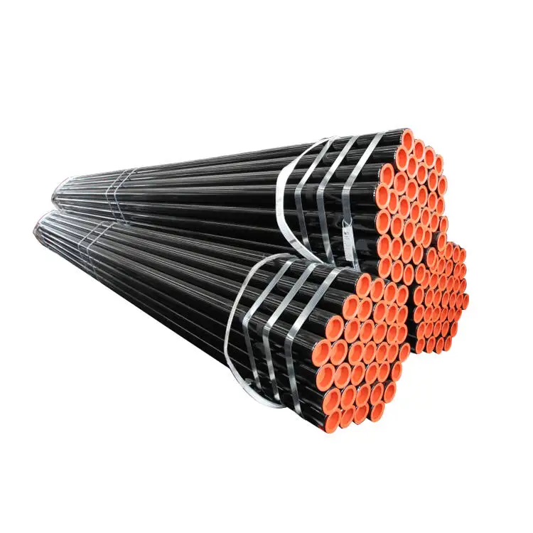 Хорошая цена бесшовные черные стальные трубы ASTM A53 API 5L круглые из углеродистого сплава