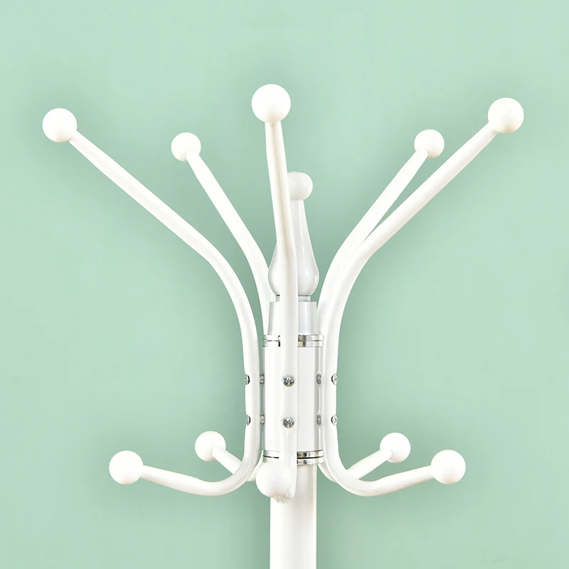 Cheap Bedroom furniture metal hat cloth stand holder hanger marble base standing coat rack