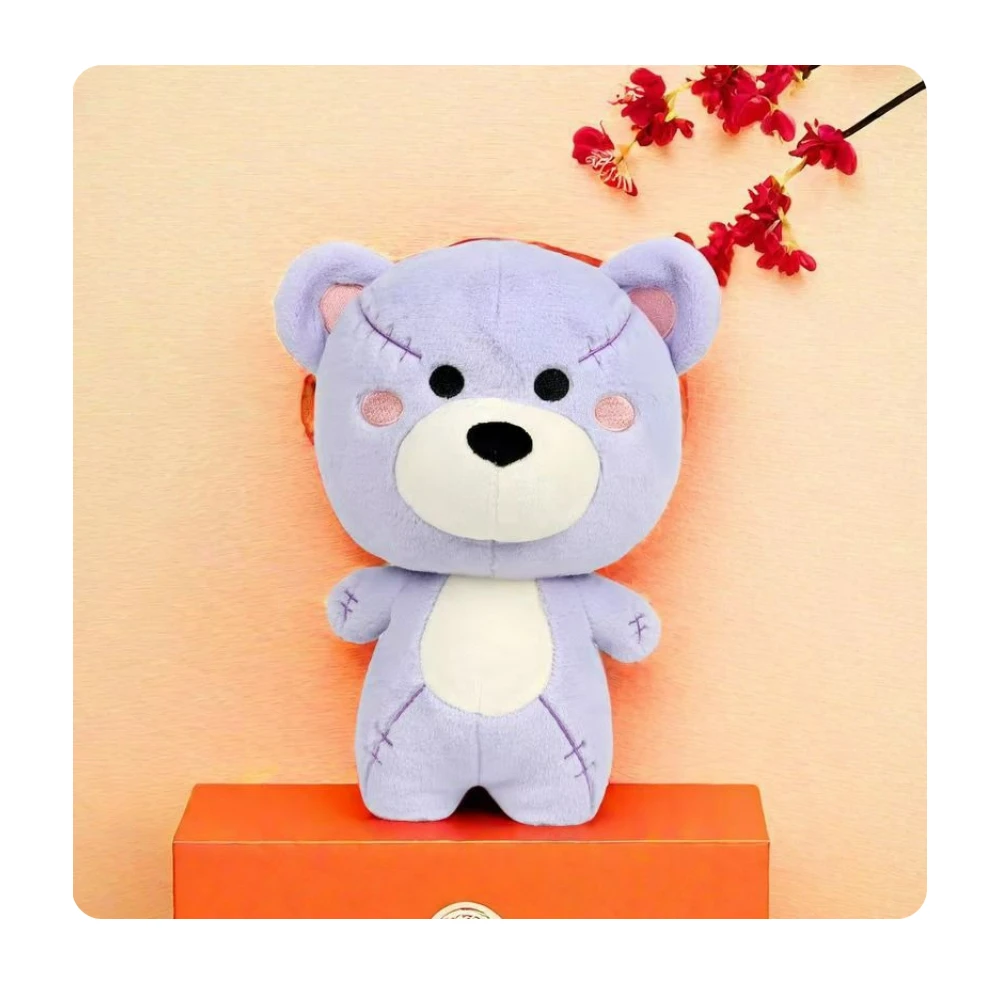 Custom Logo Dumpling Carpet Microwave Grinch Bucket Hat Owl Mickey Cute Teddy Bear with Cookie Stuffed Animals Plush Toy