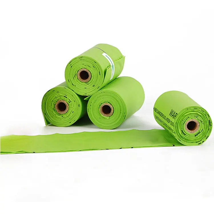 Customized size Plastic Biodegradable Dog Poop Bag logo printed plastic doggie bag pet clean up garbage bag