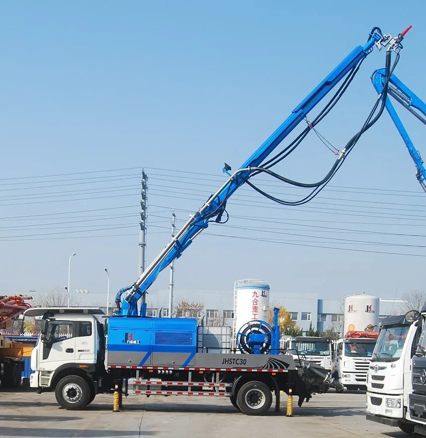 Factory price! JHSTC30 Concrete shotcrete truck robotic shotcrete truck concrete shot robotic manipulator