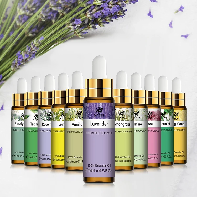 Diffuser Essential Oil Wholesale Prices 100% Natural Pure Organic Rose ylang ylang Tea Tree Aromatherapy Lemongrass Massage Oils