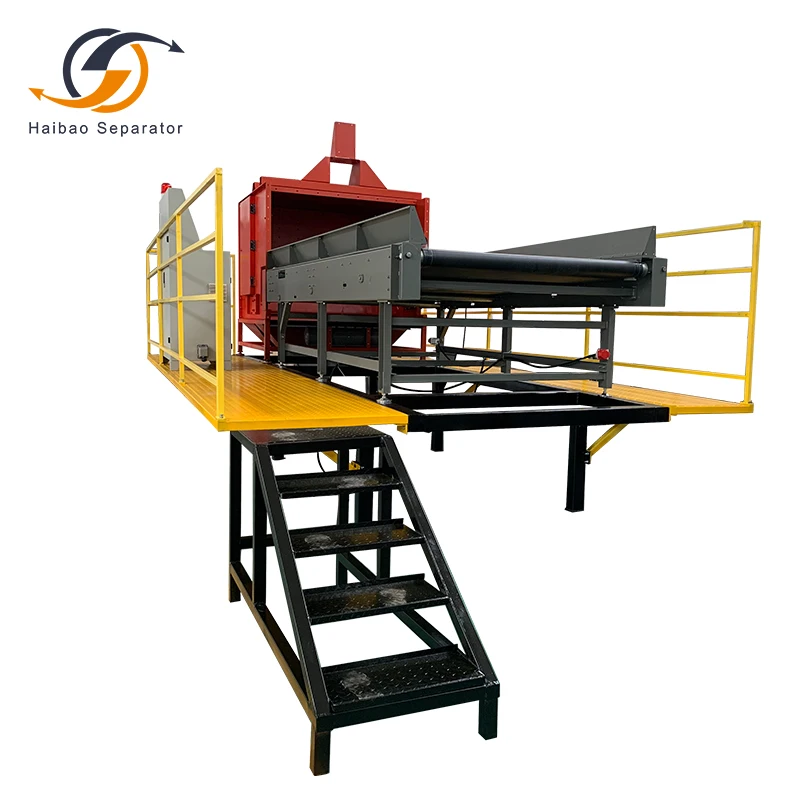 NIR optical sorter separates plastic, cardboard, metal, copper, aluminum, iron, stainless steel waste recycling machine