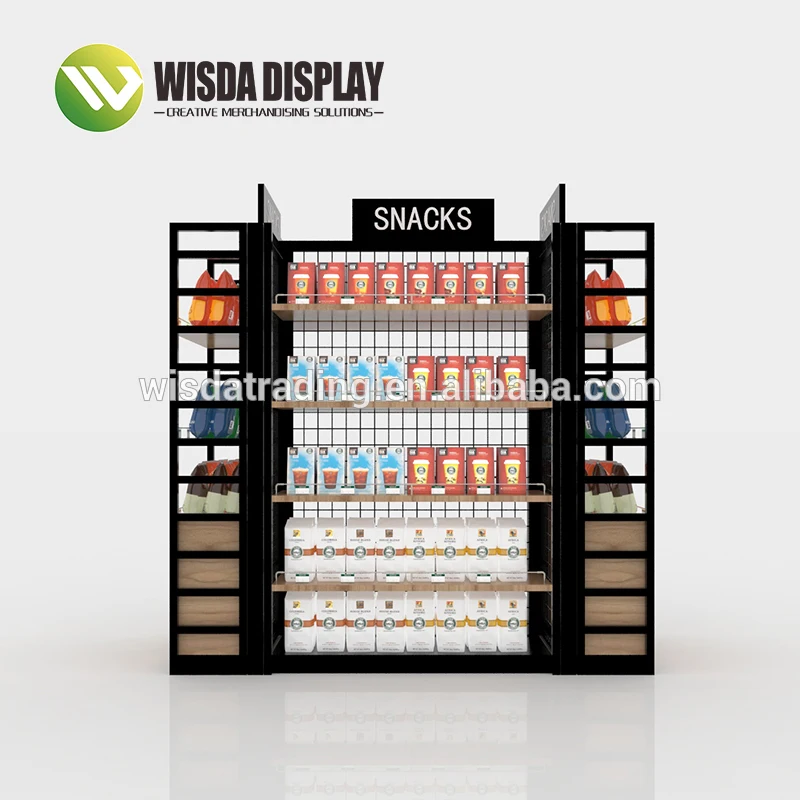 
Simple Modern reception metal store racks for shops wisda display 
