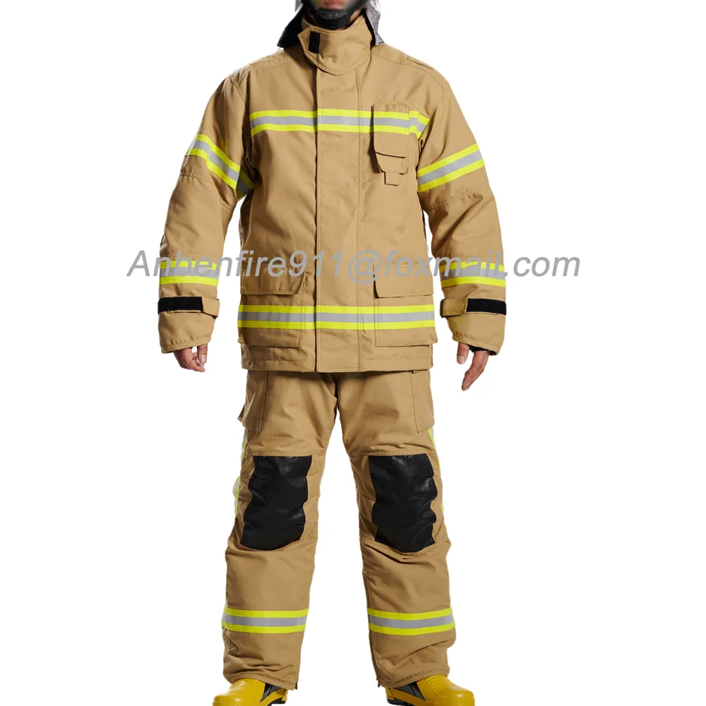 ANBEN FIRE New Design Removeable Inner layer Fire Equipments DRD Cheap price Nomex IIIA Fire Fighter Uniform fireman suit
